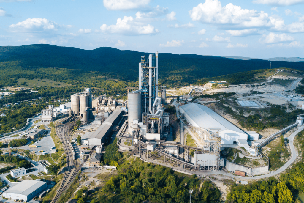 Industrial overhead shot