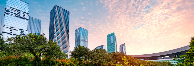 Picture of a city skyline