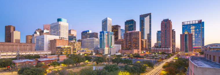 An image of Houston, Texas skyline