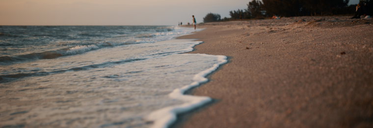 Beach with ocean waves