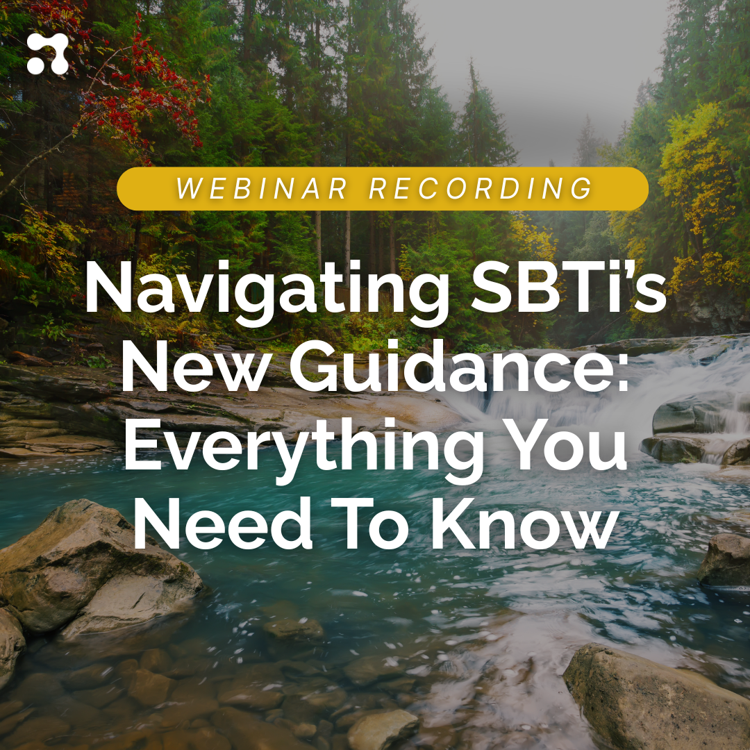 Navigating SBTI's New Guidance Webinar